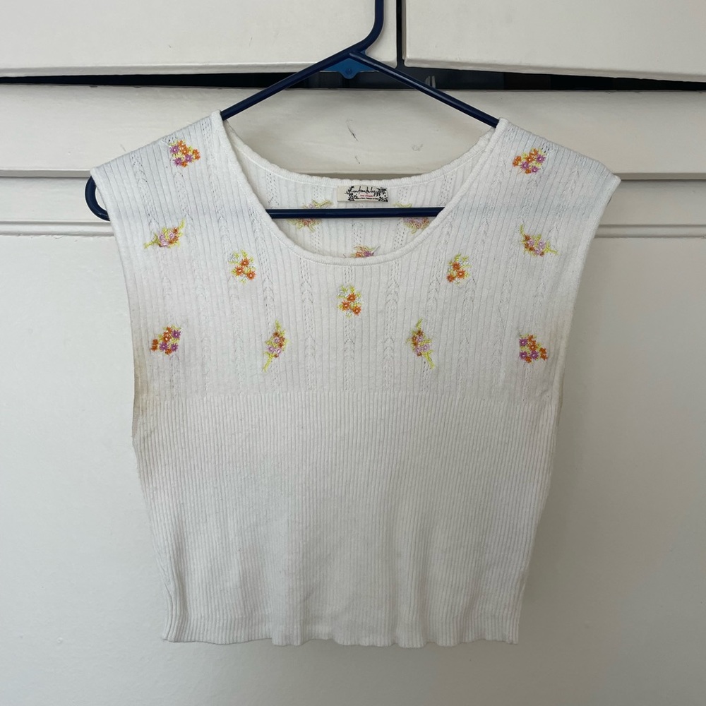 Free People floral crop